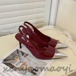 2023ss Dress Shoes sandals Satin pointed slingbacks Bowtie pumps Crystal-sunflower high heeled shoe 7cm Women's Luxury Designer Party Wedding Shoes