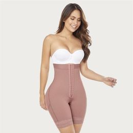 Women's Shapers Skims Fajas Colombianas Originales Compression Girdle High Waist Belt Tummy Control Adjustable Front Closure 248r