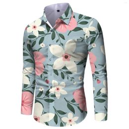 Men's T Shirts Mens 60s Retro Clothes Spring Summer Autumn Fashion Printed Street Long Sleeved Single Breasted Cotton Men Pack