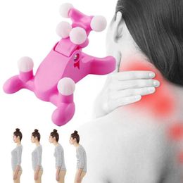 Other Massage Items 3D Cervical Neck Traction Massage Pillow Ruff Support Turtle Neck Massager Relaxation Pain Relief Back Stretching Relax Neck 231006