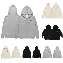 Erkek Hoodies Sweatshirts 21s Tasarımcı Oynat Commes Jumpers des Garcons Mektup Nakış Uzun Kollu Külot Kadın Kırmızı Kalp Gevşek De