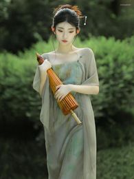 Casual Dresses 2023 Fashion Women's Clothing Design Oil Painting Fairy Dress Quality Edition