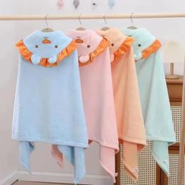 Towels Robes Baby Little Lion Cloak Bath Towel Wearable Coral Fleece Boys Girls Soft Bath Towel Spring Autumn Home Children's Bath Skirt 231007