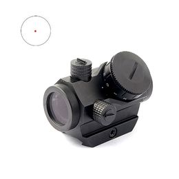 Tactical Red Dot Scope Airsoft 3 MOA Riflescope Red Illuminated Collimator Sight With 20mm Picatinny Weaver Rail Mount Hunting