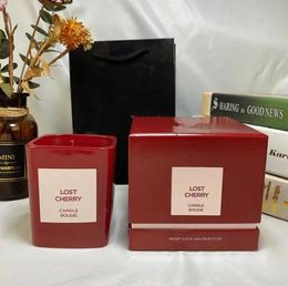 Incense scented Candles Perfume lost cherry fabulous vanille oud wood soleil blanc Scented Candle Bougie Parfume London Long Smell Wax Fragrance