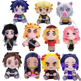 Plush Dolls Devil's Blade Anime Stuffed Toy Cute Dolsl Demon Slayer Manga Doll Kimetsu No Yaiba Tanjirou Nezuko Children's Gift Decor 231007