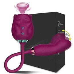 vibrator sex toys for women Rose Toy Woman Tongue Licking Clitoral Stimulator Thrusting g Spot Dildo Clit Nipple Licker women Goods