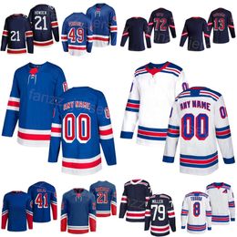 Men Women Kids Hockey 24 Kaapo Kakko Jerseys 21 Barclay Goodrow 8 Jacob Trouba 41 Jaroslav Halak 49 Gabe Perreault 13 Alexis Lafreniere 72 Filip Chytil Reverse Retro