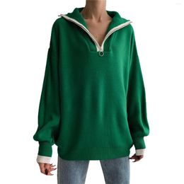 Ethnic Clothing European And American Ladies In Autumn Winter Cotton Sweater OverSized Solid Colour Wool Edge Design Versatile Head Shirt