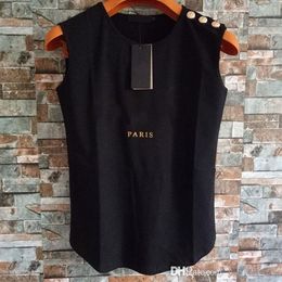 Fashion Womens Designer T Shirts Summer Women High Quality Clothing Top Short Sleeve Sleeveless For Female Size S-L295m
