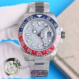 GMT 3285 Meteorite Dial Men Watches Pepsi Clean Watch Best Version Watchs For Man and Woman Ceramic Bezel Sprite Batman Batgirl Luxury Diving Wristwatch