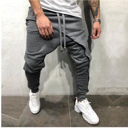 Fashion Male Hip Hop Pants Lace High Street Skateboard Vintage Men Trousers Men Solid Pants Casual Track M-3XL302a