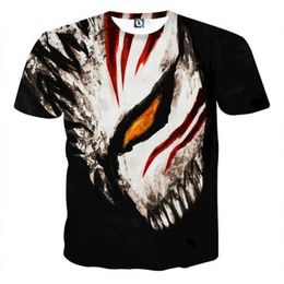 BLEACH T Shirt Men Anime tshirt Cosplay Shirts Mens T-Shirt Novetly Tees Summer Short Sleeve Fashion Streetwear S-5XL307w