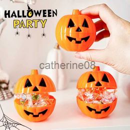 Gift Wrap Halloween Plastic Pumpkin Candy Boxes Funny Openable Pumpkin Blind Box Mini Gift Snacks Containers Trick or Treat Party Favours x1007