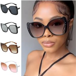 NEW Sunglasses Women Butterfly Sun Glasses Adumbral Retro Anti-UV Spectacles Oversize Frame Eyeglasses Rice Nails Ornamental