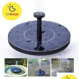 Garden Decorations Floating Solar Fountain Powered Pump For Standing Birdbath Water Pumps Patio Pond Pool Drop Delivery Home Lawn Dhcnd