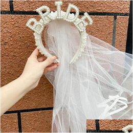 Other Event Party Supplies Bride To Be Pearl Crown Tiara Veil Bach Bachelorette Hen Bridal Shower Engagement Rehearsal Dinner Decorati Dhohm