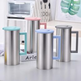 1.8L Stainless Steel Water Jug Cold and Hot Water Bottle With Handle Korean Juice Drinks Cups Coffee Mug