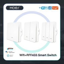 Other Electronics WiFi Smart Wall Light Switch RF433 Push Button Transmitter life Tuya App Remote Control Works with Alexa Google Home 231007