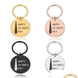 Keychains Lanyards Fathers Day Gifts Keychain Gift From Daughter Son Customised Key Chains Thanksgiving Birthday For Daddy Drop De Otxzh