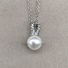 Дизайнерское ювелирное ожерелье женское роскошное посеребренное классическое ювелирное ожерелье Dy для подарка жемчуг 18-каратного золота