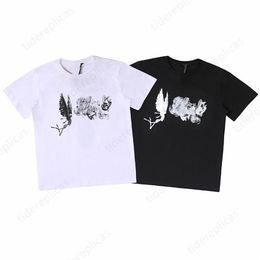 mens t shirt designer t shirts hip hop fun print clothes t shirt graphic tees couple models t-shirt oversized fit shirt pure cotto180B