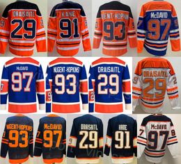 Men Hockey 93 Ryan Nugent-Hopkins Jersey Reverse Retro 91 Evander Kane 97 Connor McDavid 29 Leon Draisaitl Stitching Stadium Series Heritage Classic For Sport Fans