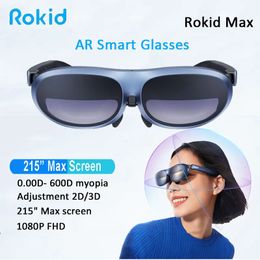 3D Glasses Rokid Max AR 2D 3D Smart Micro OLED 215Max screen 50 FoV Viewing For Phones Switch PS5 Xbox PC VR All in One 231007