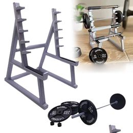 Other Desk Accessories Wholesale Funny Barbell Rack Pen Holder Top Ink Fountain Display Stand Squat Design Storage Squatrack Drop Deli Dh8Rv