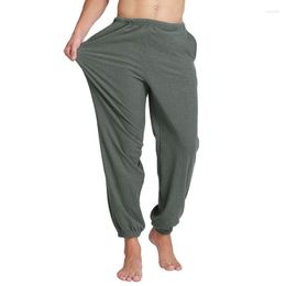 Men's Sleepwear Warm Pants Men Sleeping 2XL 8XL Home Casual Clothing Winter Autumn Trouser Elastic Big Loose Size Waist Bottoms Thick