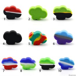 Cloud Shape Silicone Container Food Grade Rubber 22ML Non-stick Jars Dab Tool Rubber Storage Box Oil Holder Wax Container