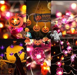 Other Event Party Supplies Halloween LED Decorative Lights Skulls Head Pumpkin Bats Shape Lights for Party Holiday Home Decoration 2M 20LED x1009