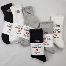 Mid-calf Socks and Knee-high Socks Soft Terry Cute Embroidery