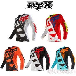 2023 Mens T-shirts Fox Speed Descending Mountain Bike Cycling Suit Long Sleeve Off Road Motorcycle Racing Summer Quick Drying