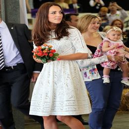 Cut Out Princess A-Line Dress Kate Middleton Dresses WF0042779