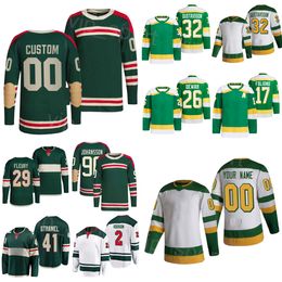 Winter Classic Hockey 41 Charlie Stramel Jersey 2 Calen Addison 17 Marcus Foligno 29 Marc-Andre Fleury 32 Filip Gustavsson 26 Connor Dewar 15 Mason Shaw Kids Man Girl