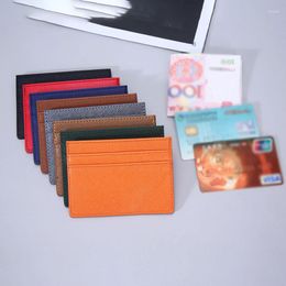 Card Holders Slim Leather Wallet Credit ID Holder Purse Money Case For Men Women Portable Ultra-thin Antimagnetic Cards Package