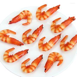 Decorative Flowers PVC Simulation Shrimp Model Food Play Pography El Dish Toys Banquets And Weddings Can Be Decorated With Fake