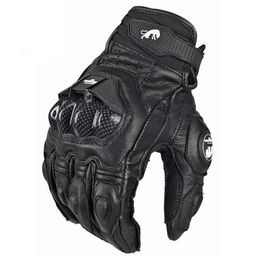 Men 4 Season Driving Supertech Black White Motorcycle Leather Gloves Racing Glove Motorbike Cowhide racing bike knight 211009242K