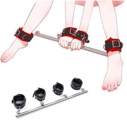 nxy sex toys men BDSM Bondage Removable Stainless Steel Spreader Bar Hand Cuffs Ankle Slave Cosplay Costumes Adults Sm Sex Toys for Couples