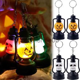 Other Event Party Supplies 1/2pcs Mini Halloween Pumpkin Lantern Keychain Lights LED Hanging Candle Light Small Oil Lamp Halloween Party Home Decor Props x1009