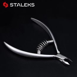 Cuticle Scissors 1pc STALEKS Smart 30 5mm Stainless Steel Nail Cuticle Scissors Toenail Clipper Trimmer Cutter Dead Skin Scissor Nail Art Tools 231007