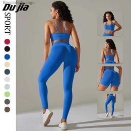 Active Sets Seamless Yoga Set 2 Two Piece Set Women Workout Set Fe Fitness Outfits Top Sports Bra Legging Active Wear Gym Clothes for WoL231007