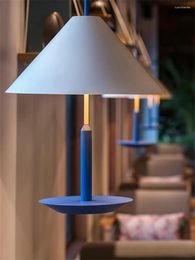 Pendant Lamps Nordic Modern Color Long Line Mushroom Lights Restaurant Living Room Bedroom Bedside Decor Iron Hanging Fixtures