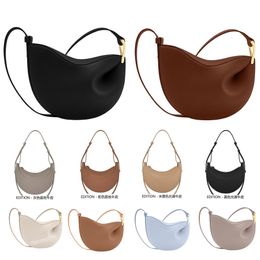 Numero Number Ten Dix Half-moon Bag Cyme Totestextured Smooth Calf Leather Tote Designer Zip Closure Crossbody Women Hobo Handbags