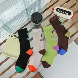 Autumn and Winter New European Goods Sock Female Number 16 Personalised Mid-Calf Length Sock Fashion All-Match Athletic Socks High-Profile Figure Trendy Socks