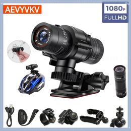 Weatherproof Cameras F9 Action Camera HD 1080P Bike Motorcycle Helmet Camcorder Outdoor Sport DV Video DVR Audio Recorder Dash Cam for Car Bicycle 231007