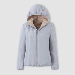 Women's Jackets Fleece Lined Jacket For Slim Fit Hooded Coat Liner Winter Warm Sheepskin Trim Outerwear Outfits Outdoor Female Clothing