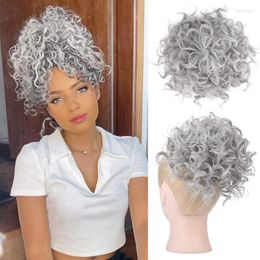 Hair Clips Synthetic Messy Bun Elastic Drawstring Loose Wave Large Curly Short Extension Accessories