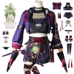 Anime Genshin Impact Kuki Shinobu Cosplay Costumes Women Halloween Clothescosplay